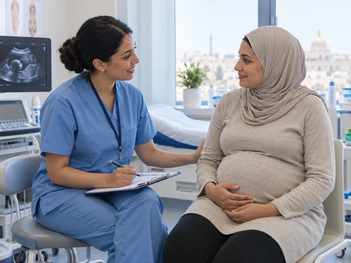 Consultation de suivi de grossesse en sciences obstétricales
